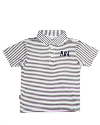 JSU Golf Performance  Polo (Gray Stripe)