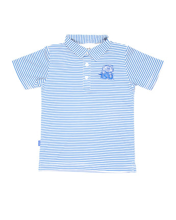 TSU Golf Performance Polo (Blue Stripe)